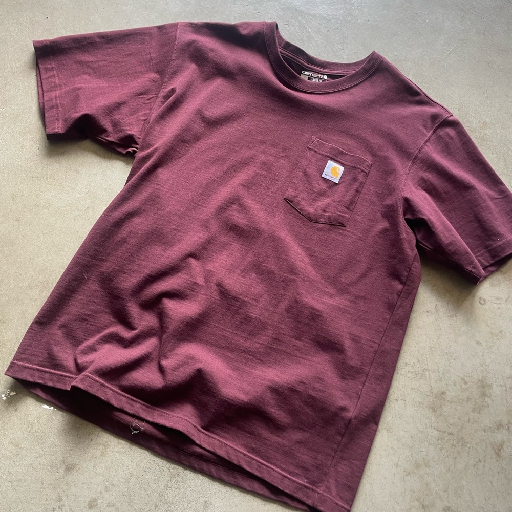 Carhartt Burgundy Loose Fit T-Shirt
